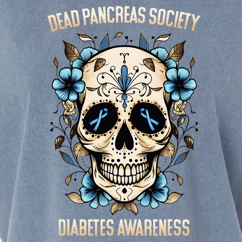 Diabetes Awareness Dead Pancreas Society Garment-Dyed Women's Muscle Tee