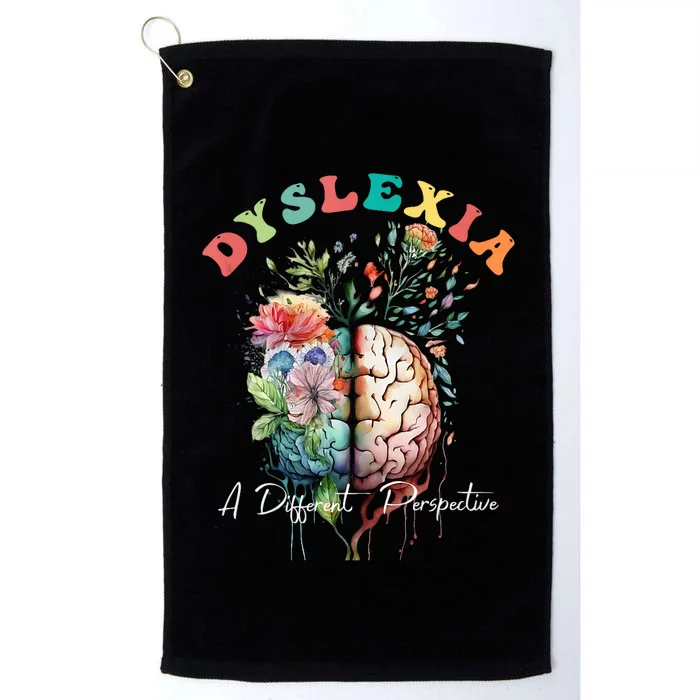 Dyslexia A Different Perspective Dyslexia Specialist Teacher Platinum Collection Golf Towel