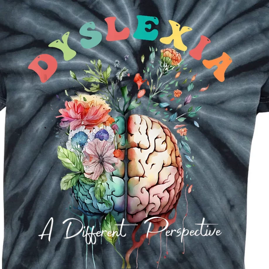 Dyslexia A Different Perspective Dyslexia Specialist Teacher Kids Tie-Dye T-Shirt