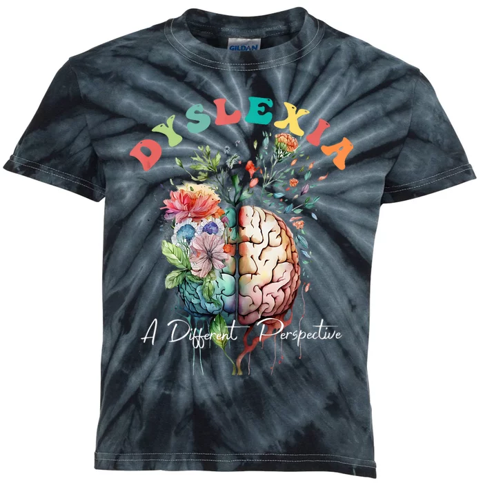 Dyslexia A Different Perspective Dyslexia Specialist Teacher Kids Tie-Dye T-Shirt