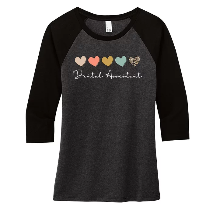 Dental Assistant Dental Hygienist Dentist Appreciation Women's Tri-Blend 3/4-Sleeve Raglan Shirt