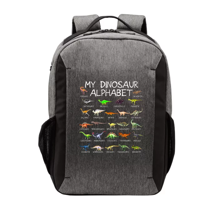 Dinosaur Alphabet Dino ABC For Kids Men Women Dinosaur Vector Backpack