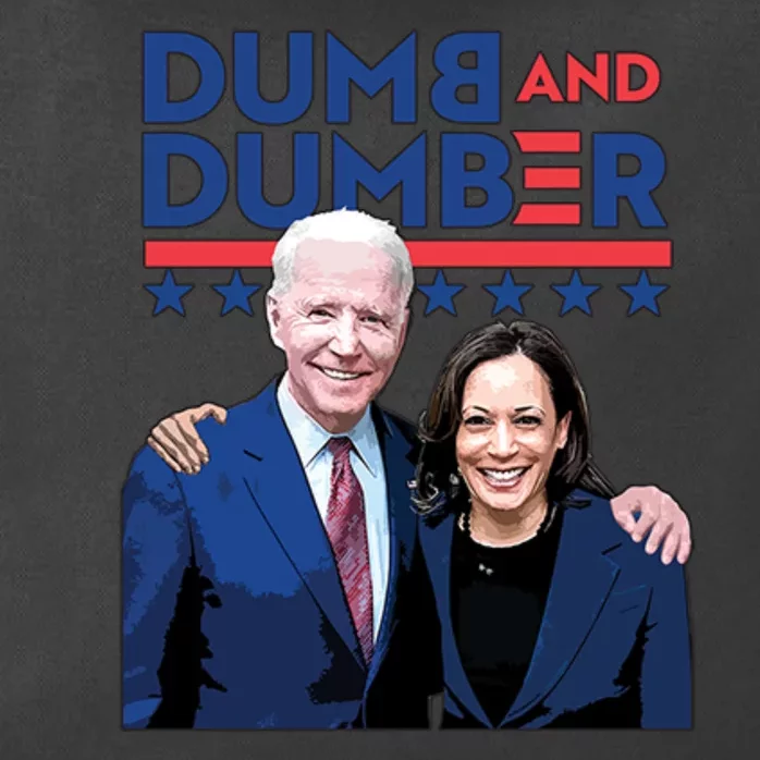 Dumb And Dumber Anti Biden Harris Pro Trump Maga Pro American Zip Tote Bag