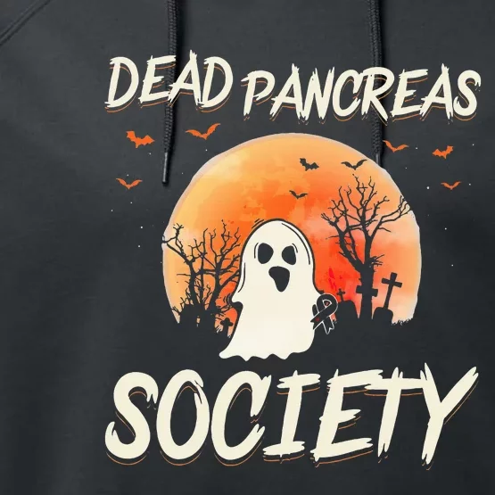 Diabetes Awareness Dead Pancreas Society Halloween Ghost Performance Fleece Hoodie