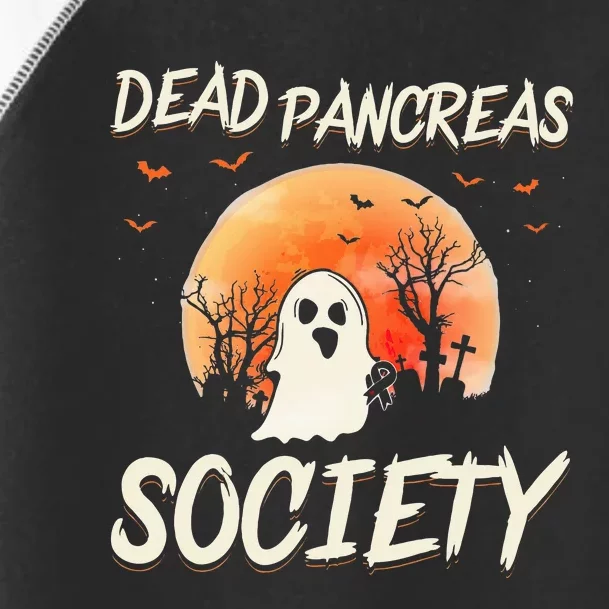 Diabetes Awareness Dead Pancreas Society Halloween Ghost Toddler Fine Jersey T-Shirt