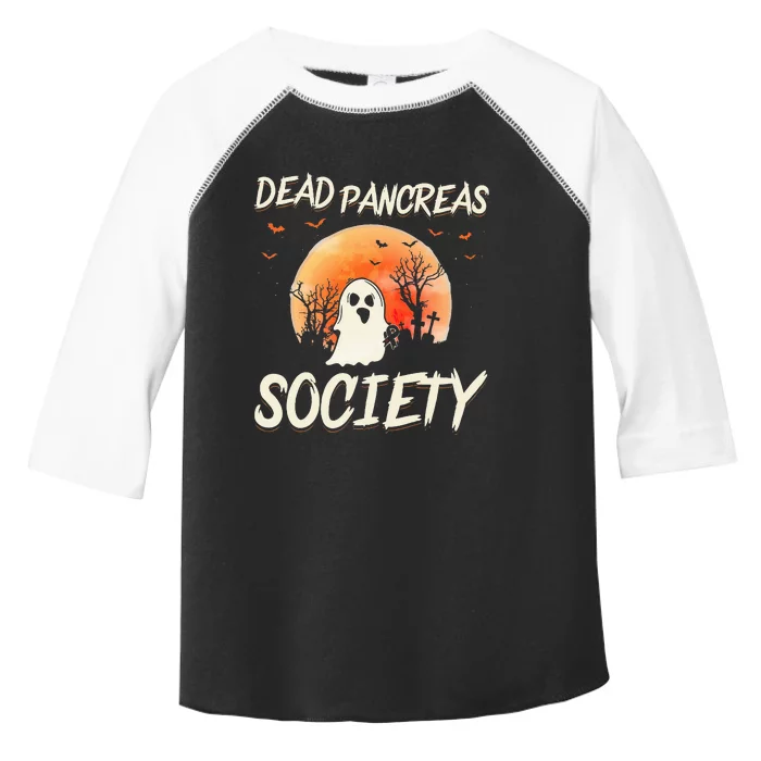 Diabetes Awareness Dead Pancreas Society Halloween Ghost Toddler Fine Jersey T-Shirt