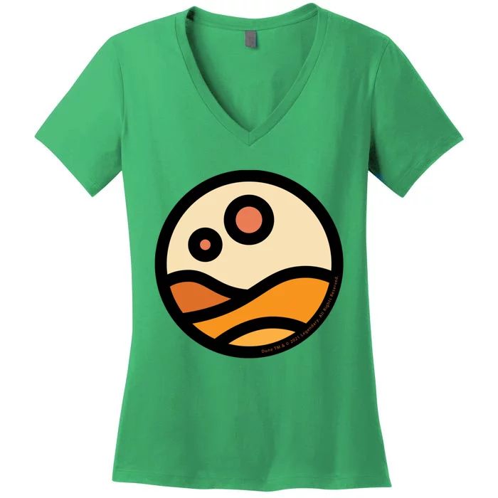 Dune Arrakis Desert. Women's V-Neck T-Shirt