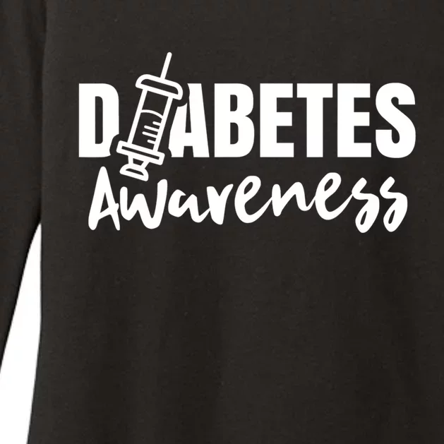 Diabetes Awareness Diabetic Insulin Diabetician Womens CVC Long Sleeve Shirt