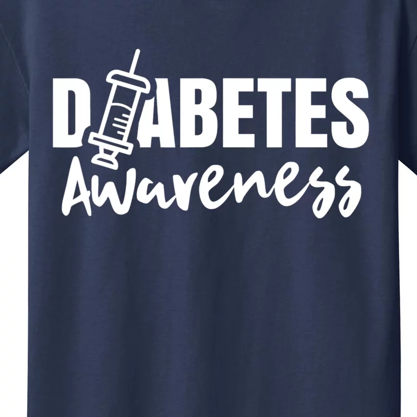 Diabetes Awareness Diabetic Insulin Diabetician Kids T-Shirt