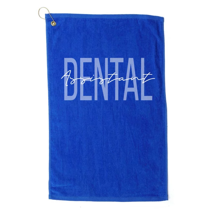 Dental Assistant Dental Hygienist Cute Gift Platinum Collection Golf Towel