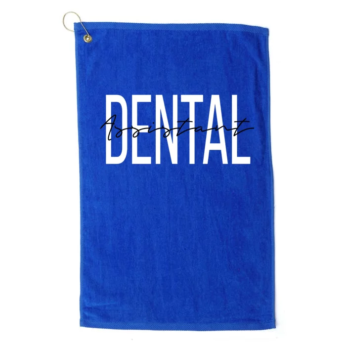 Dental Assistant Dental Hygienist Gift Platinum Collection Golf Towel