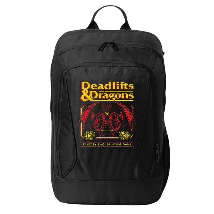 Deadlifts And Dragons Workout Fitness Swole City Backpack