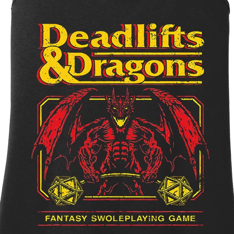 Deadlifts And Dragons Workout Fitness Swole Ladies Essential Tank