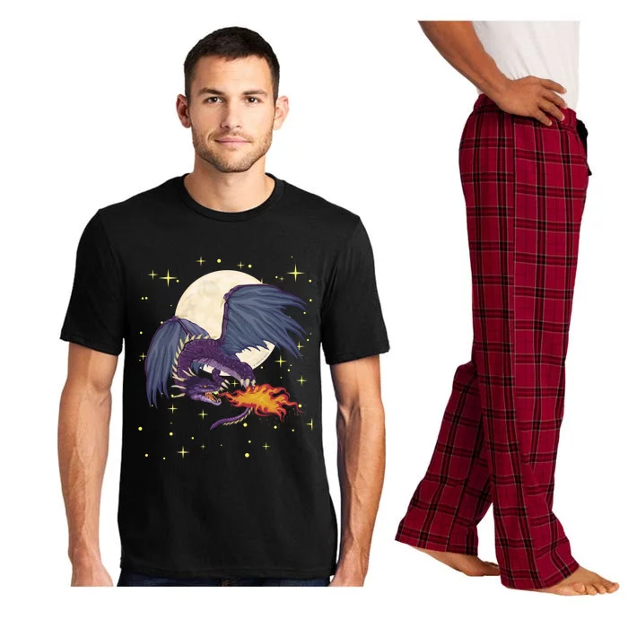 Dragonfire Awesome Dragon Tee Novetly Medieval Fantasy Gift Great Gift Pajama Set