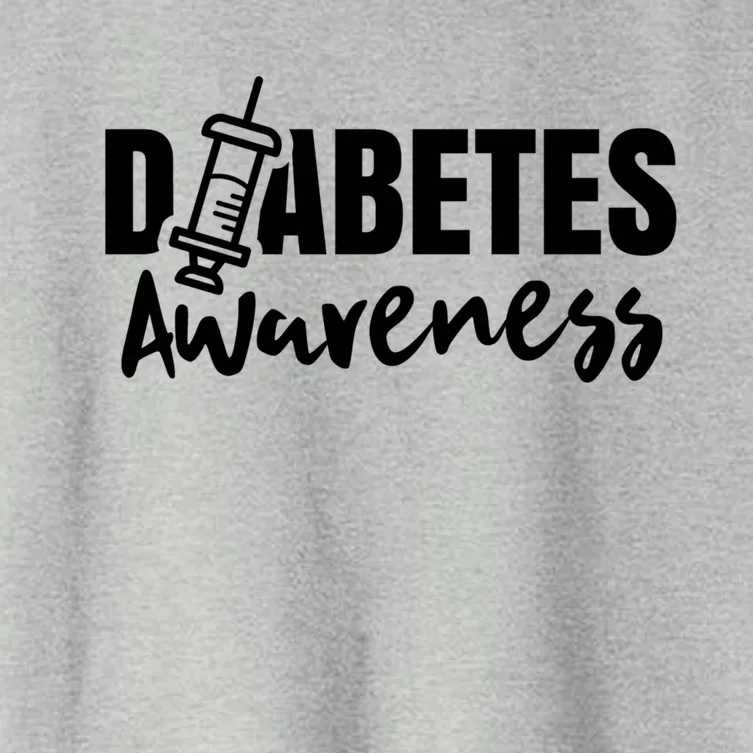 Diabetes Awareness Diabetic Insulin Diabetician Gift Women's Crop Top Tee