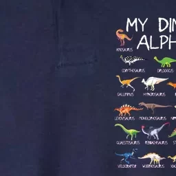 Dinosaur Alphabet Dino ABC For Dinosaur Softstyle Adult Sport Polo