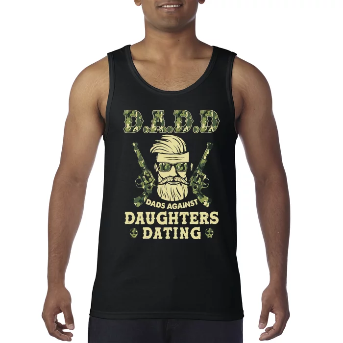 D A D D Dads Against Daughters Dating Father's Day Tank Top