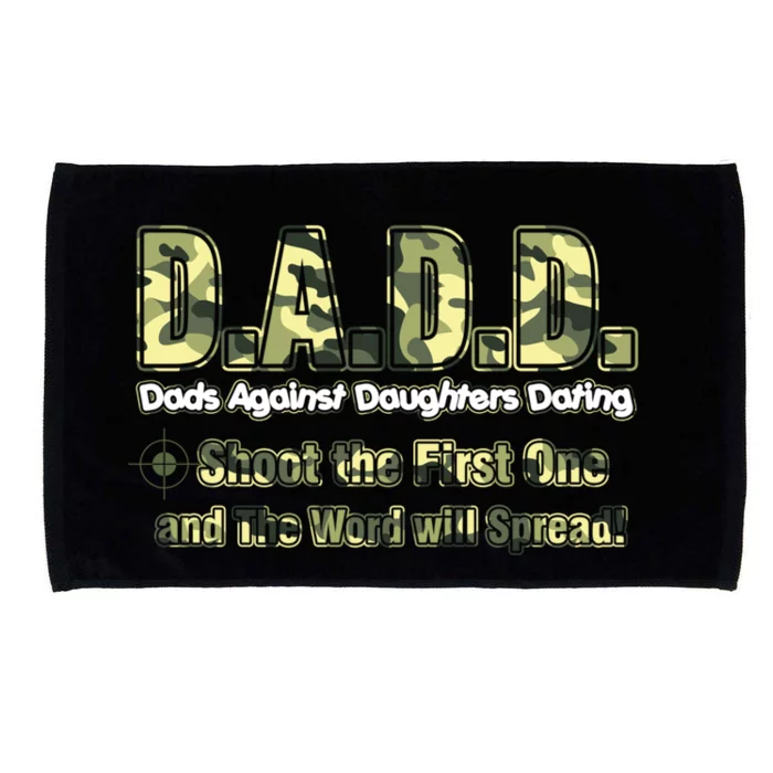 D A D D Dads Against Daughters Dating Gift Microfiber Hand Towel