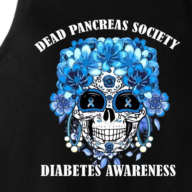 Diabetes Awareness Dead Pancreas Society Halloween Ghost Ladies Tri-Blend Wicking Tank