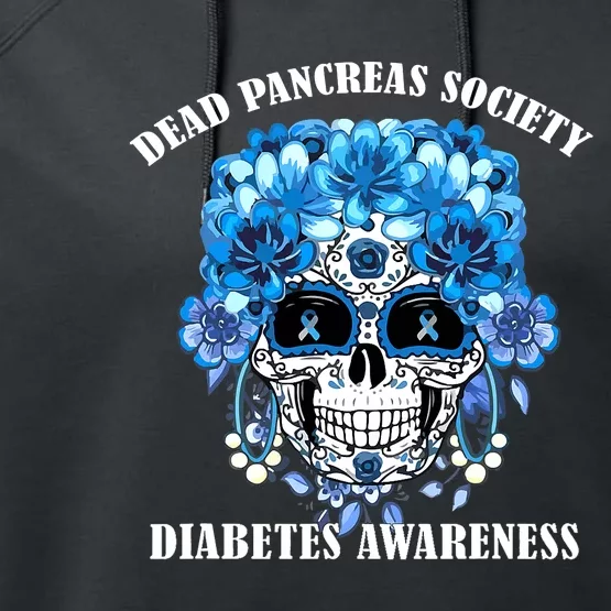 Diabetes Awareness Dead Pancreas Society Halloween Ghost Performance Fleece Hoodie