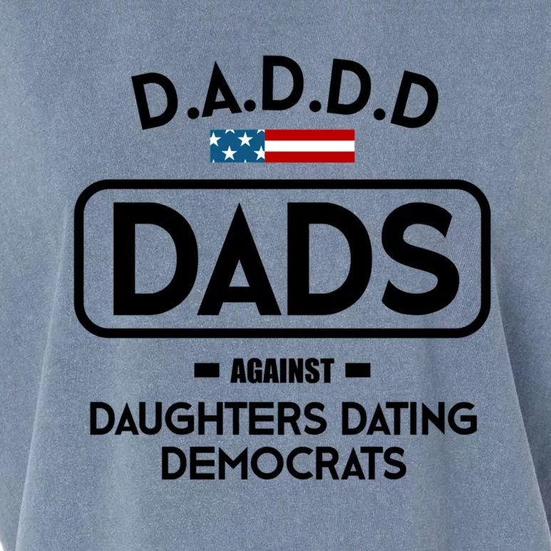 D A D D D Funny Gift Dads Against Daughters Dating Democrats Great Gift Garment-Dyed Women's Muscle Tee