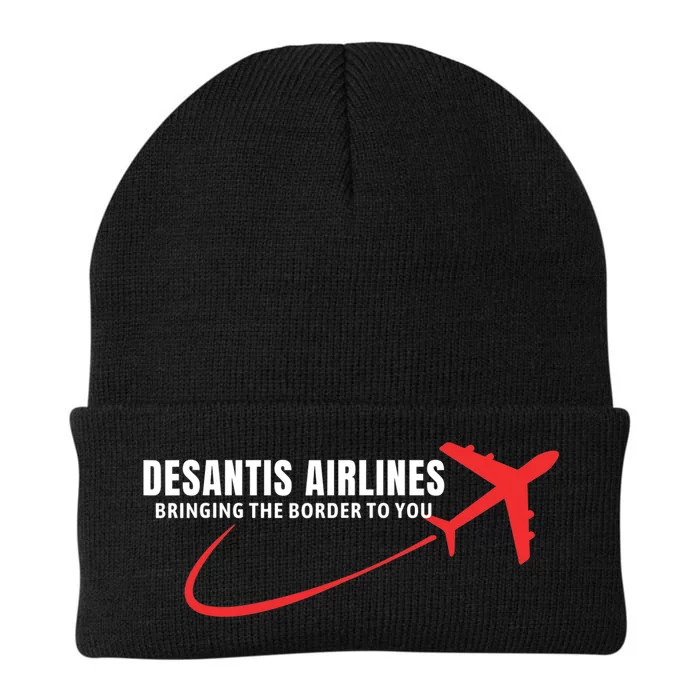 Desantis Airlines DeSantis Airlines Funny Political Trending Knit Cap Winter Beanie