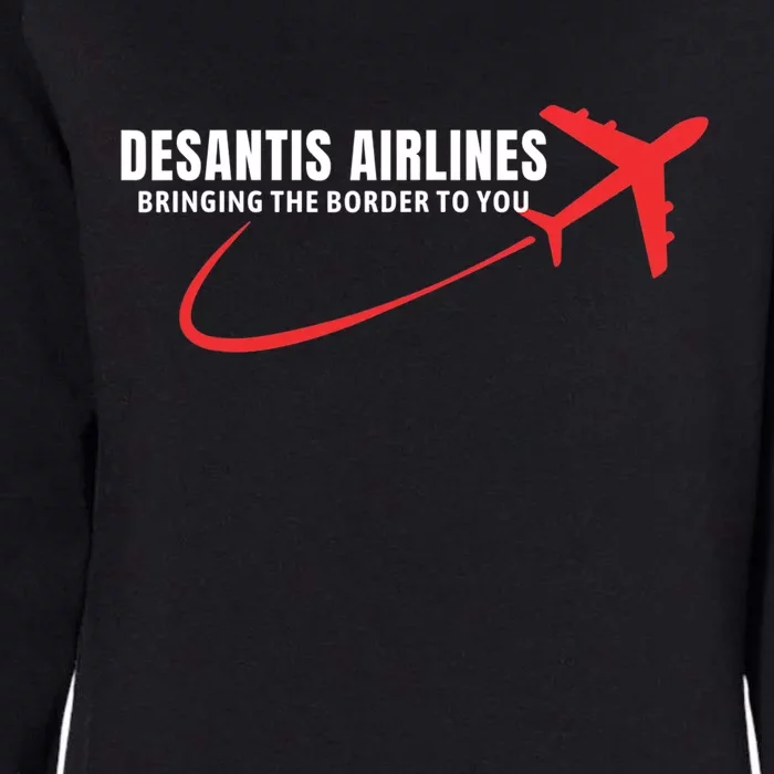 Desantis Airlines DeSantis Airlines Funny Political Trending Womens California Wash Sweatshirt