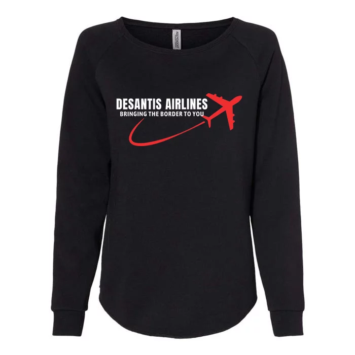 Desantis Airlines DeSantis Airlines Funny Political Trending Womens California Wash Sweatshirt