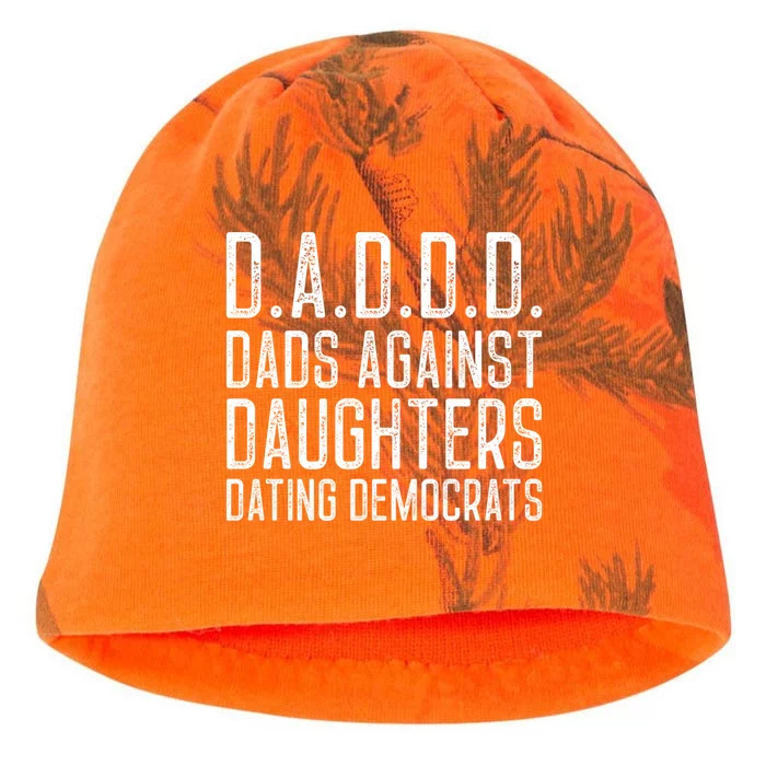 D A D D D Meaningful Gift Dads Against Daughters Dating Democrats Cute Gift Kati - Camo Knit Beanie