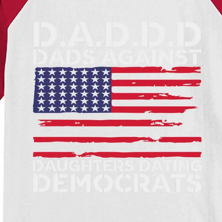 Dads Against Daughters Dating Democrats Kids Colorblock Raglan Jersey