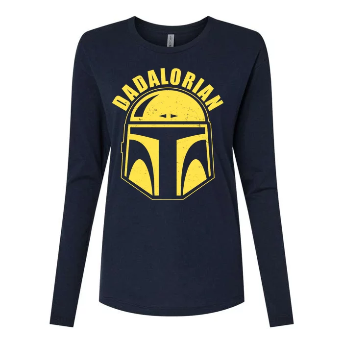 Dadalorian Helmet Womens Cotton Relaxed Long Sleeve T-Shirt