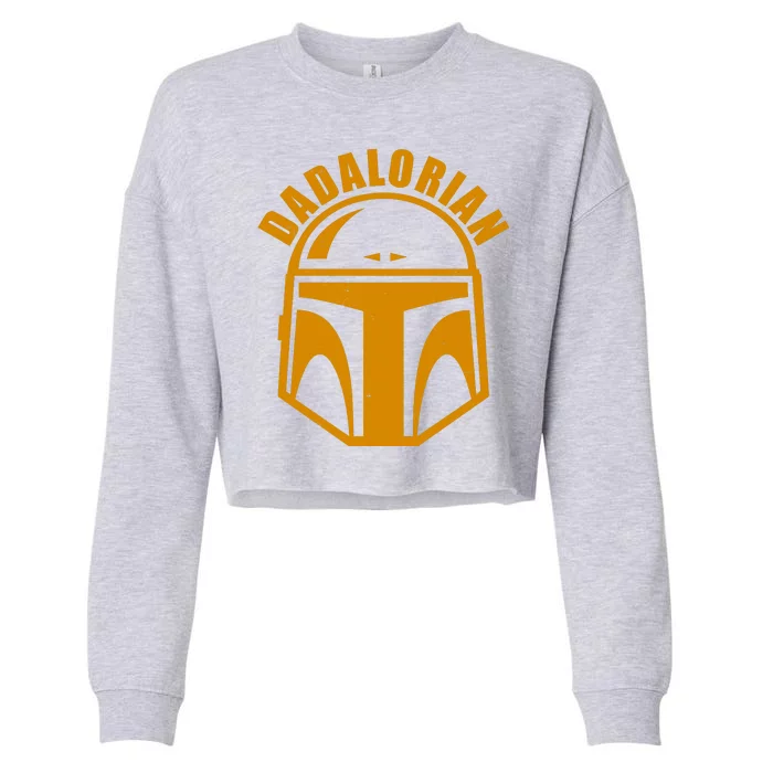 Dadalorian Helmet Cropped Pullover Crew