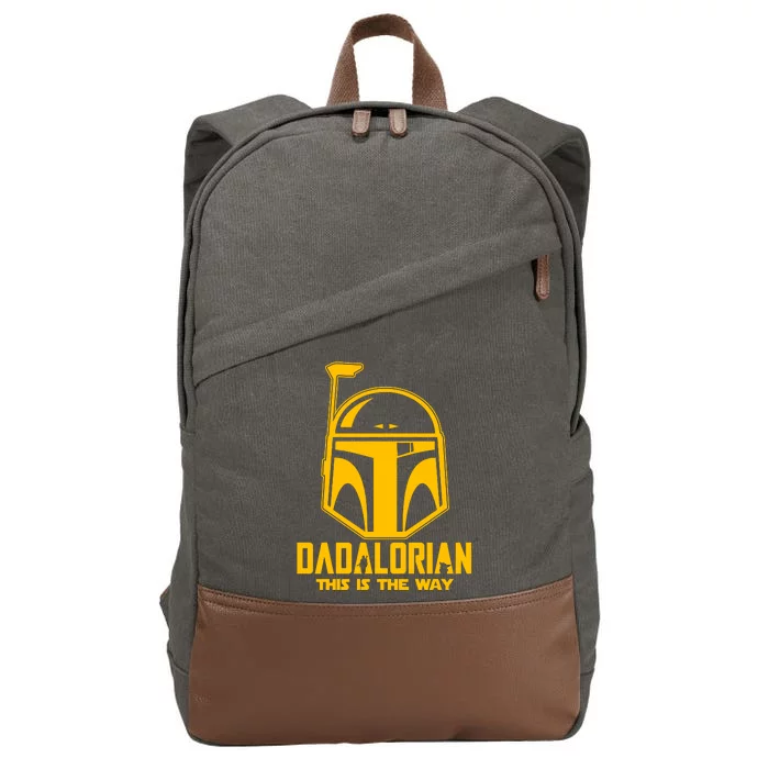 Dadalorian This Is A Way Cotton Canvas Backpack