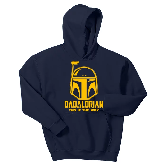 Dadalorian This Is A Way Kids Hoodie