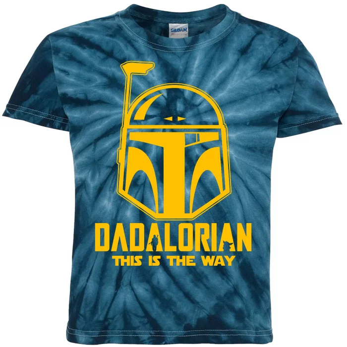 Dadalorian This Is A Way Kids Tie-Dye T-Shirt