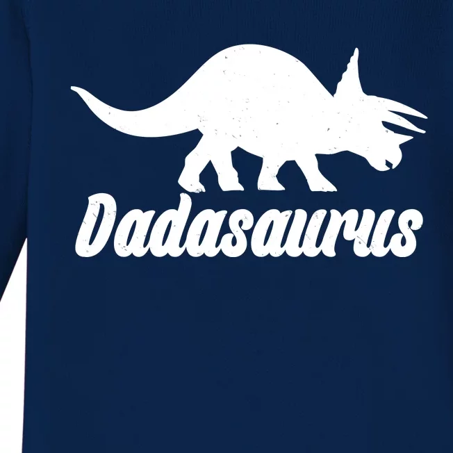 Dadasaurus Dinosaur Father's Day Baby Long Sleeve Bodysuit