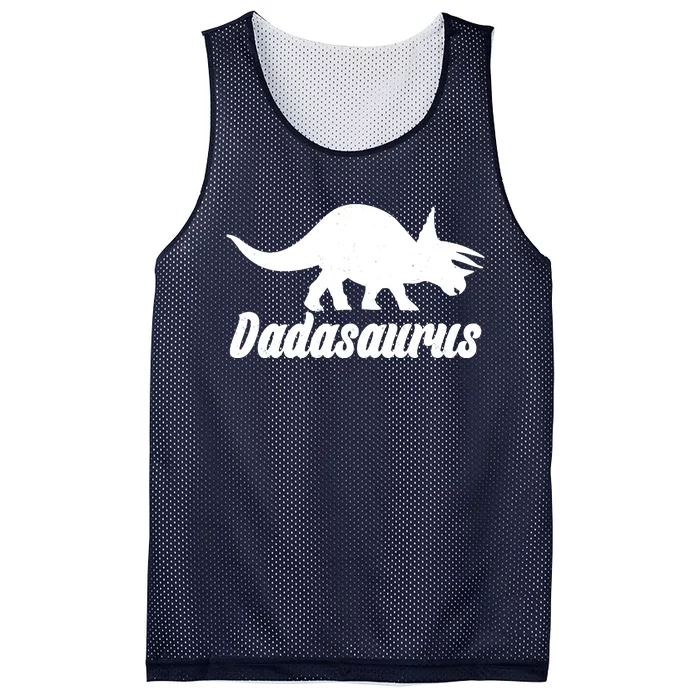 Dadasaurus Dinosaur Father's Day Mesh Reversible Basketball Jersey Tank