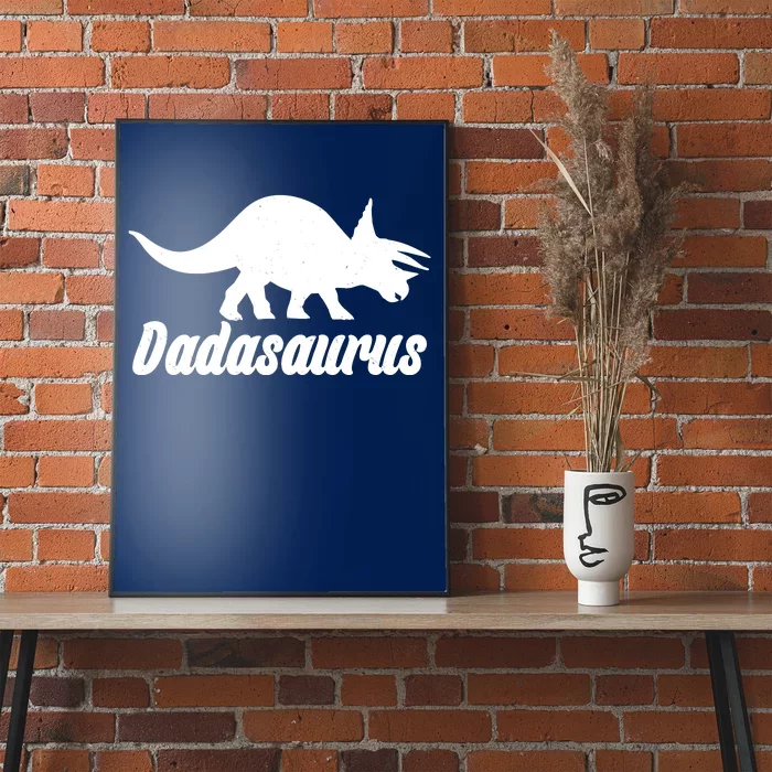 Dadasaurus Dinosaur Father's Day Poster