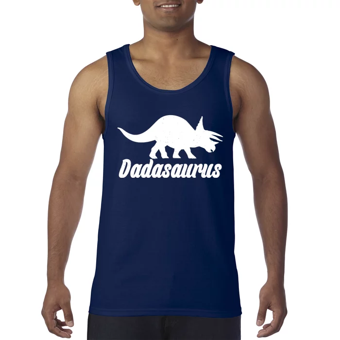 Dadasaurus Dinosaur Father's Day Tank Top