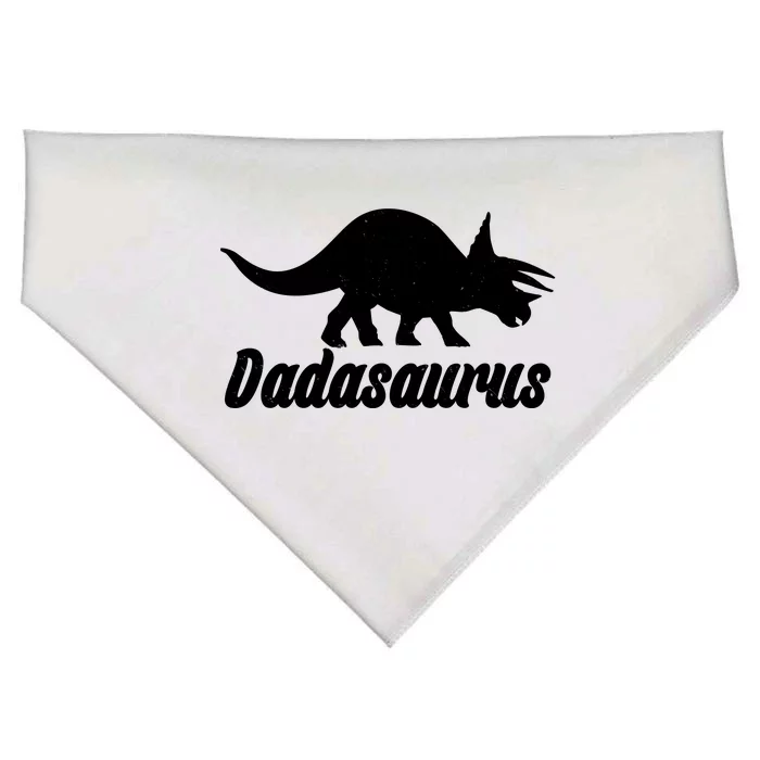 Dadasaurus Dinosaur Father's Day USA-Made Doggie Bandana