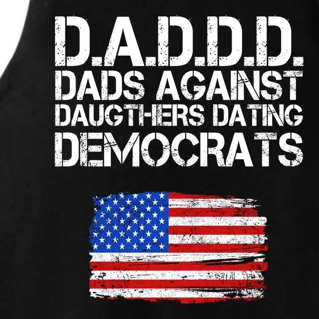 DADDD Dads Against Daughters Dating Democrats Ladies Tri-Blend Wicking Tank