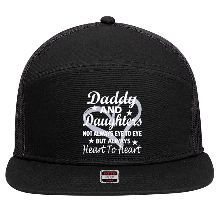 Daddy And Daughters Always Heart To Heart 7 Panel Mesh Trucker Snapback Hat