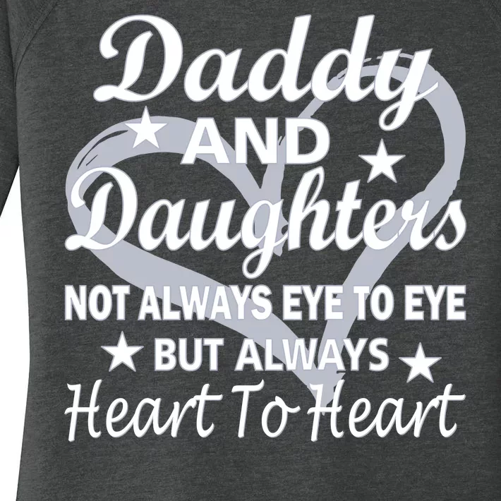 Daddy And Daughters Always Heart To Heart Women's Perfect Tri Tunic Long Sleeve Shirt