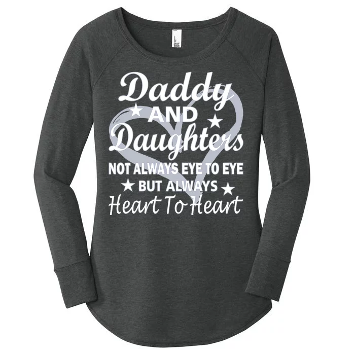 Daddy And Daughters Always Heart To Heart Women's Perfect Tri Tunic Long Sleeve Shirt