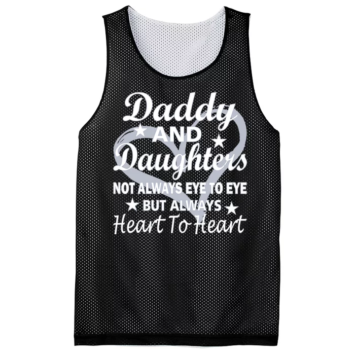 Daddy And Daughters Always Heart To Heart Mesh Reversible Basketball Jersey Tank