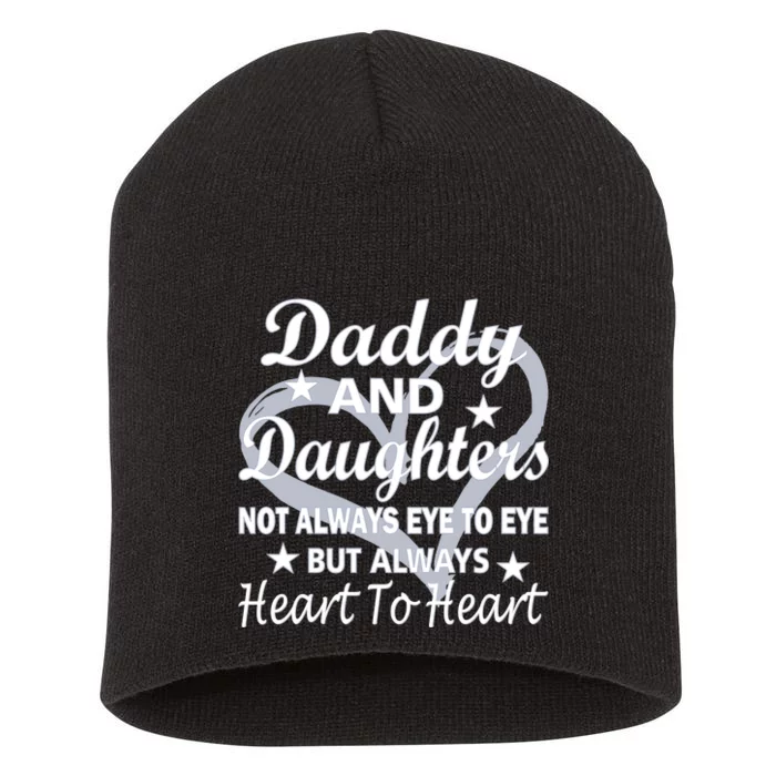 Daddy And Daughters Always Heart To Heart Short Acrylic Beanie