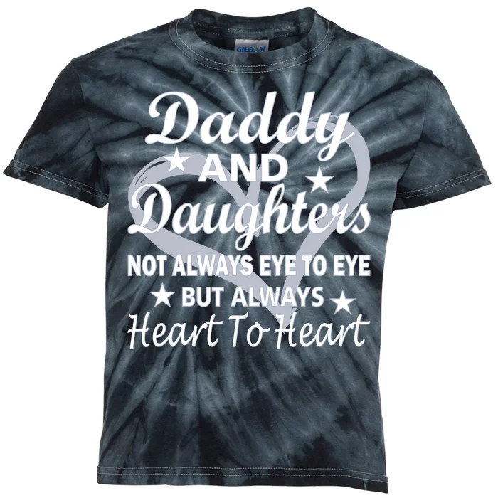 Daddy And Daughters Always Heart To Heart Kids Tie-Dye T-Shirt