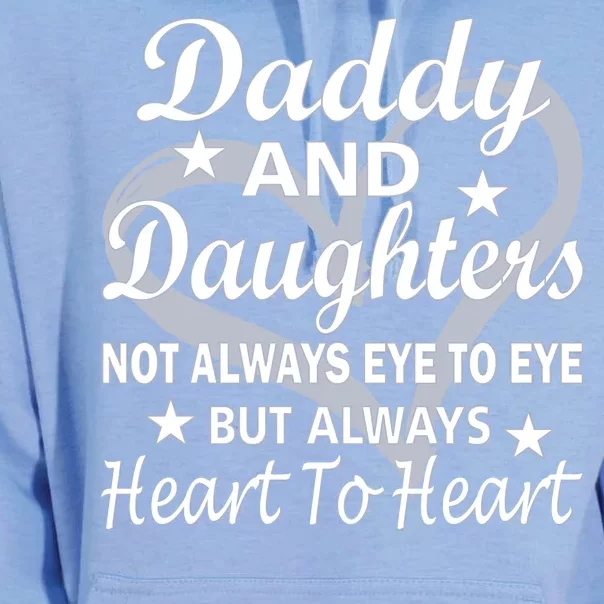 Daddy And Daughters Always Heart To Heart Unisex Surf Hoodie