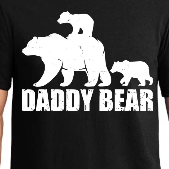 Daddy Bear With Twin Cubs Father's Day Pajama Set