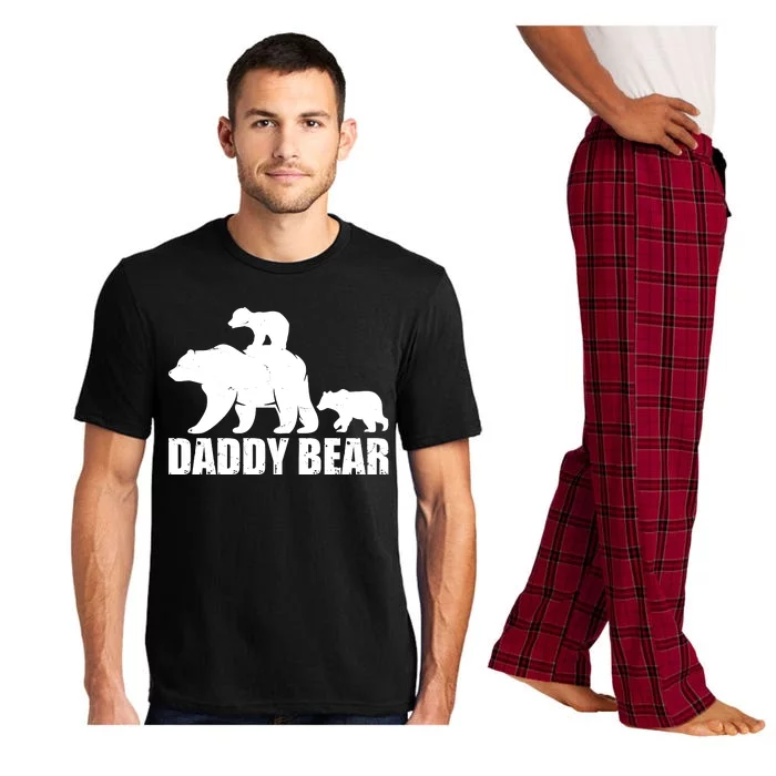 Daddy Bear With Twin Cubs Father's Day Pajama Set